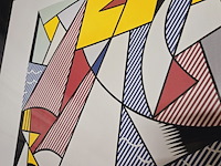 Roy lichtenstein lithograaf ''sailboats'' - limited edition 31/150 - afbeelding 3 van  7