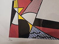Roy lichtenstein lithograaf ''sailboats'' - limited edition 31/150 - afbeelding 5 van  7