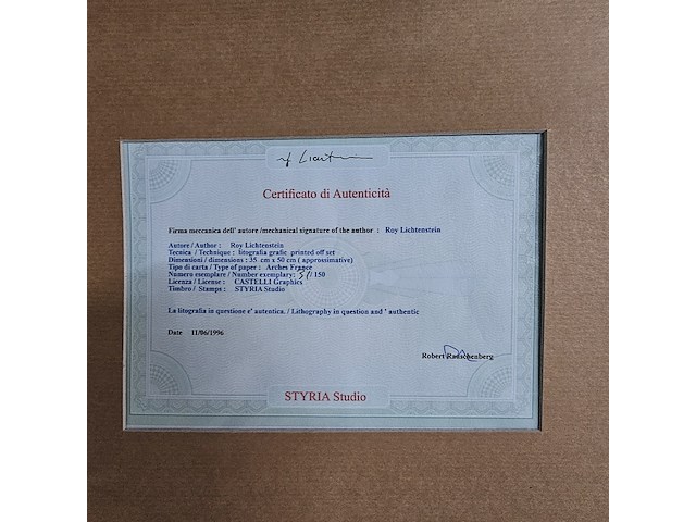 Roy lichtenstein lithograaf ''sailboats'' - afbeelding 7 van  7