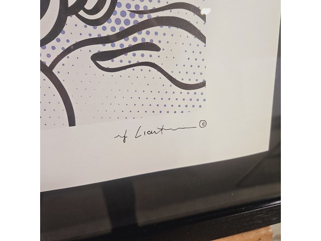 Roy lichtenstein lithograaf ''seductive girl'' - limited edition 53/150 - afbeelding 4 van  7