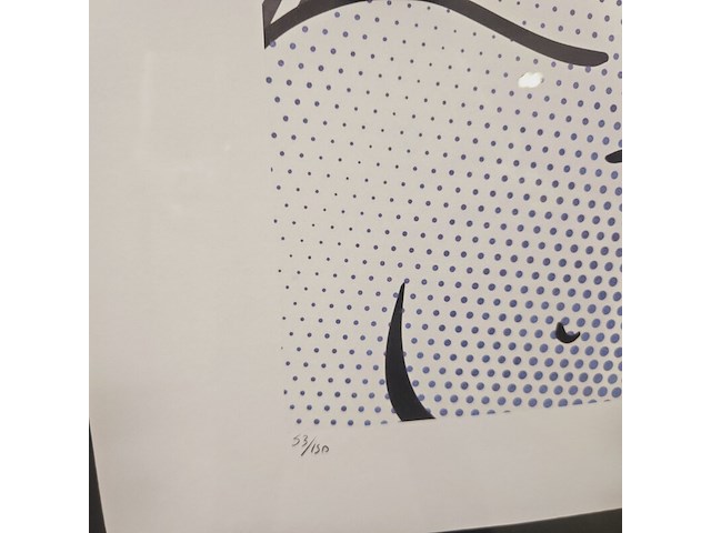 Roy lichtenstein lithograaf ''seductive girl'' - limited edition 53/150 - afbeelding 5 van  7