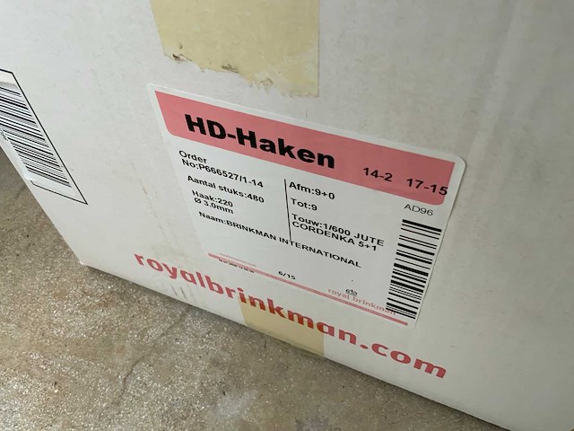 Royal brinkman valent hook hd gewas binders haken (400x) - afbeelding 5 van  6