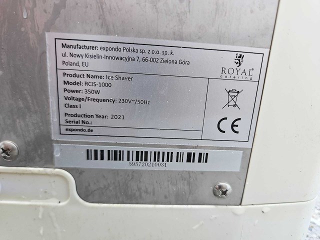 Royal catering - ijscrusher - afbeelding 2 van  2