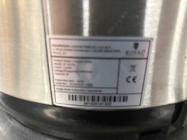 Royal catering - rc-hpc8l - hoog druk kookpan - afbeelding 6 van  6