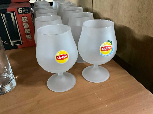 Royal club & lipton water- en longdrinkglazen (54x) - afbeelding 5 van  6