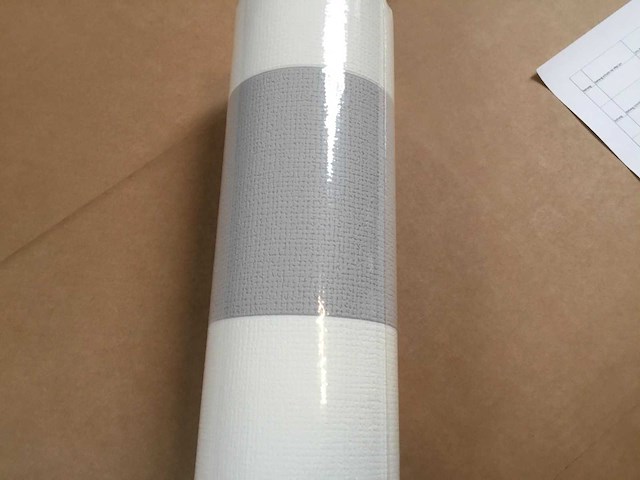 Royal dutchbat exp vliesbehang blokstreep grijs/wit behang (288x) - afbeelding 4 van  4