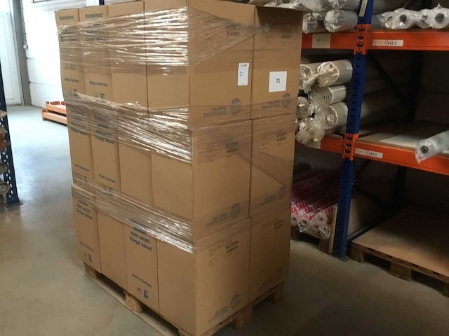 Royal dutchbat exp vliesbehang blokstreep grijs/wit behang (288x) - afbeelding 3 van  4