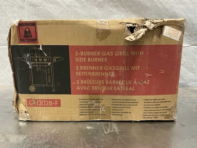 Royal gourmet gh302b-f gasbarbecue met 3+1 branders - afbeelding 2 van  4