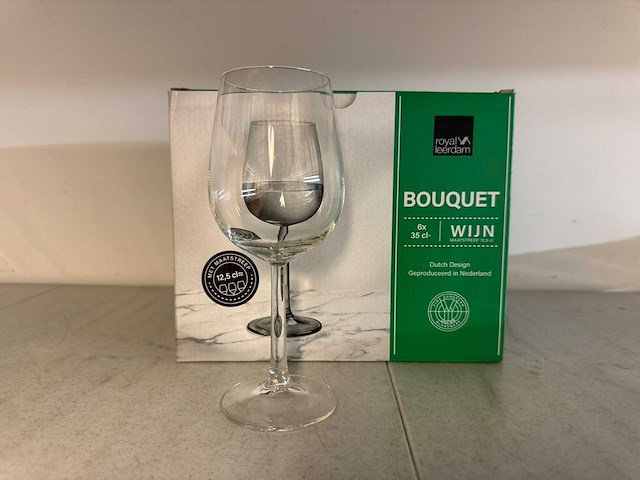 Royal leerdam - bouquet - doos wijnglazen (4x) - afbeelding 1 van  2