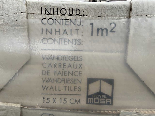 Royal mosa - 15x15cm - 22m2 - partij wandtegels - afbeelding 6 van  6