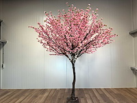 Royal pachira perzik bloesem kunstboom - afbeelding 15 van  16