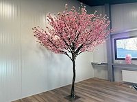 Royal pachira perzik bloesem kunstboom - afbeelding 8 van  16