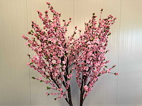 Royal pachira perzik bloesem kunstboom - afbeelding 14 van  18