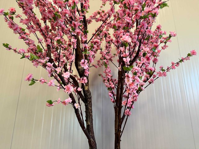 Royal pachira perzik bloesem kunstboom - afbeelding 4 van  18