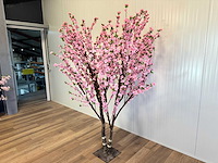 Royal pachira perzik bloesem kunstboom - afbeelding 11 van  18