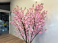 Royal pachira perzik bloesem kunstboom - afbeelding 12 van  18