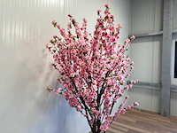 Royal pachira perzik bloesem kunstboom - afbeelding 15 van  18