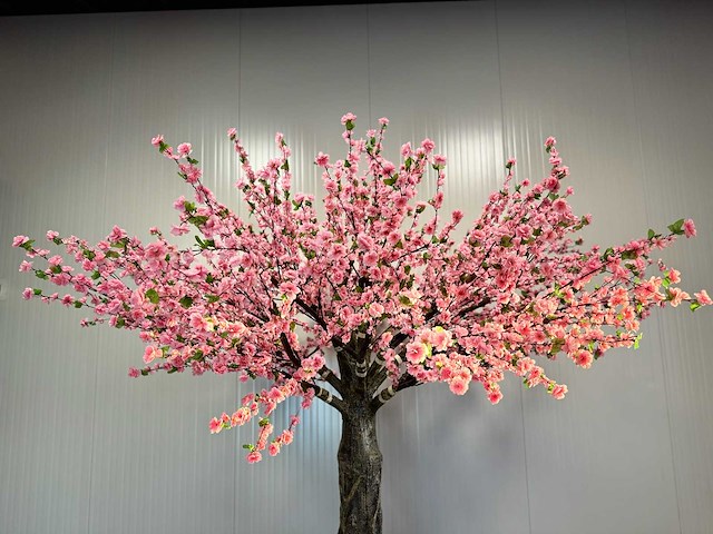 Royal pachira perzik bloesem kunstboom - afbeelding 18 van  18