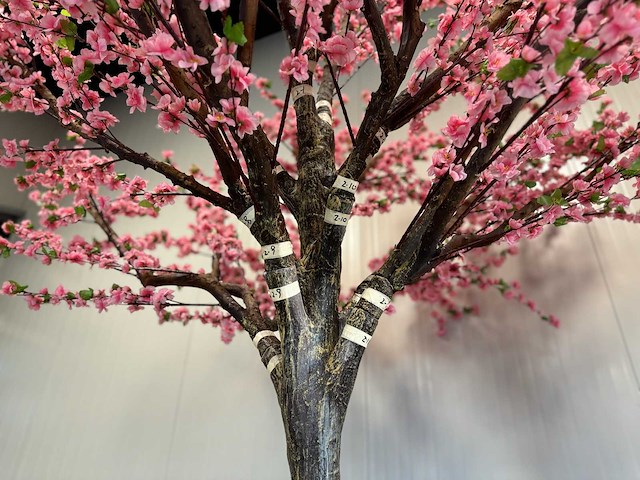 Royal pachira perzik bloesem kunstboom - afbeelding 3 van  16