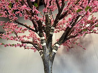 Royal pachira perzik bloesem kunstboom - afbeelding 3 van  16