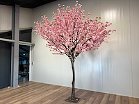 Royal pachira perzik bloesem kunstboom - afbeelding 10 van  16