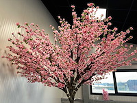 Royal pachira perzik bloesem kunstboom - afbeelding 13 van  16