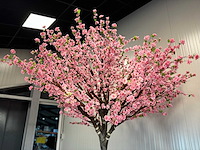 Royal pachira perzik bloesem kunstboom - afbeelding 14 van  16