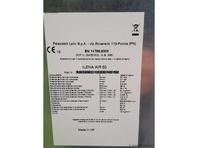 Royal pelletkachel ilena air 60 - afbeelding 7 van  16