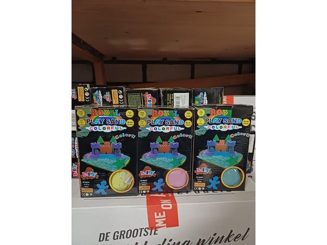 Royal play sand collorfun 10 doos mix kleur geleverd - afbeelding 4 van  7