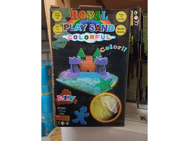 Royal play sand collorfun 10 doos mix kleur geleverd - afbeelding 5 van  7
