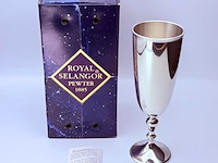 Royal selangor champagne glas/goblet - pewter - afbeelding 1 van  8