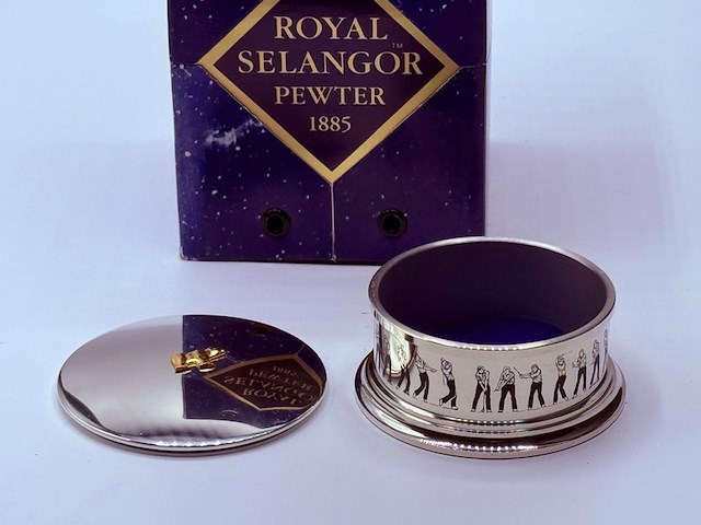 Royal selangor golfer trinketbox - pewter/tin - afbeelding 3 van  5