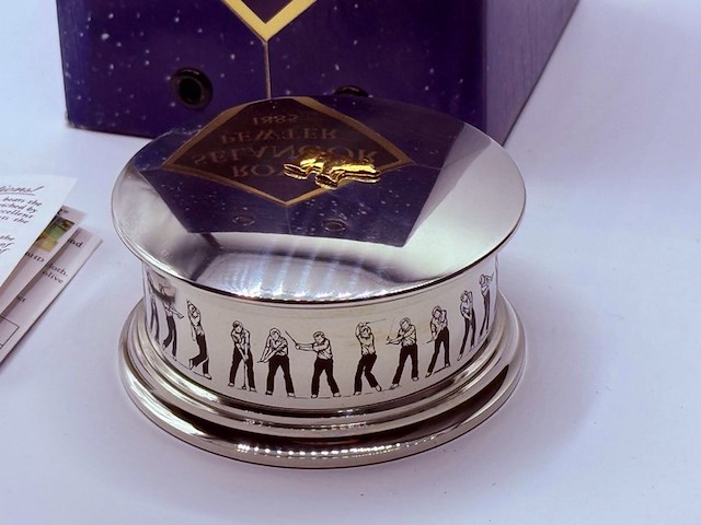 Royal selangor golfer trinketbox - pewter/tin - afbeelding 4 van  5