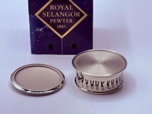Royal selangor golfer trinketbox - pewter/tin - afbeelding 5 van  5