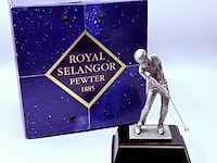 Royal selangor male golfer - pewter/tin - afbeelding 1 van  6
