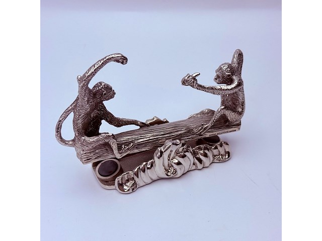 Royal selangor monkey business card holder - inclusief doos - afbeelding 3 van  8
