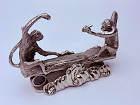 Royal selangor monkey business card holder - inclusief doos - afbeelding 3 van  8