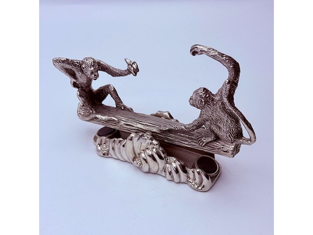 Royal selangor monkey business card holder - inclusief doos - afbeelding 4 van  8