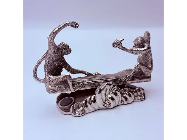 Royal selangor monkey business card holder - inclusief doos - afbeelding 1 van  8