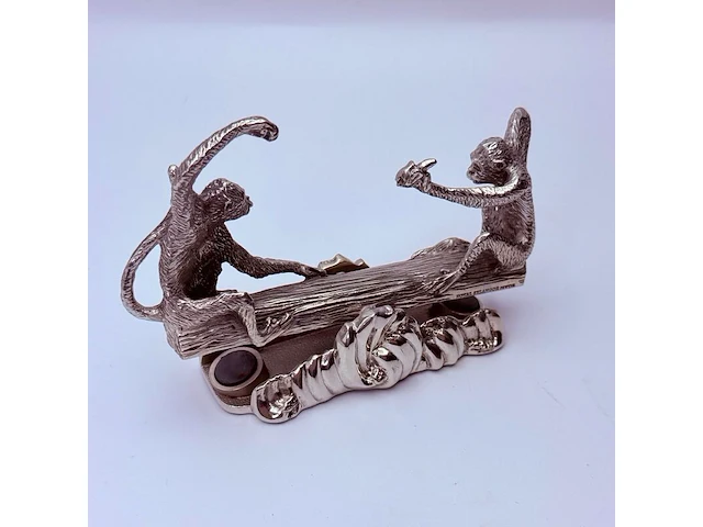 Royal selangor monkey business card holder - inclusief doos - afbeelding 3 van  8