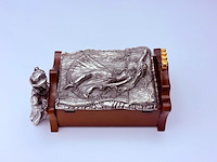 Royal selangor muziekdoos - tin en hout - afbeelding 3 van  9