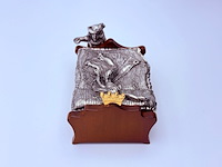 Royal selangor muziekdoos - tin en hout - afbeelding 4 van  9