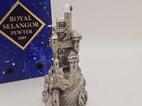Royal selangor pewter castle gedecoreerd met kristal - afbeelding 3 van  10