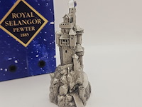 Royal selangor pewter castle gedecoreerd met kristal - afbeelding 5 van  10