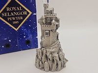 Royal selangor pewter castle gedecoreerd met kristal - afbeelding 6 van  10