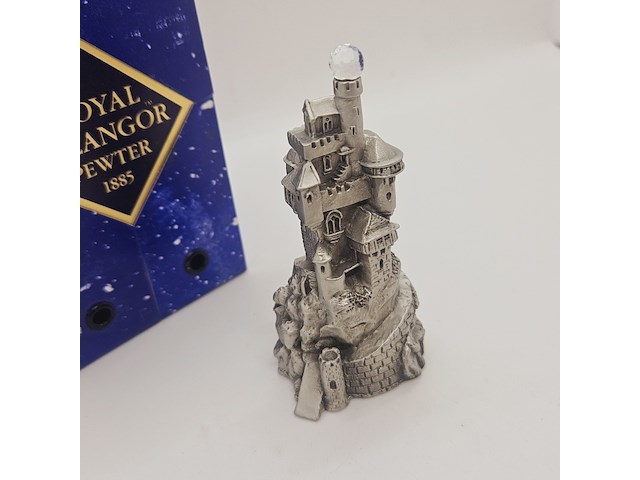 Royal selangor pewter castle gedecoreerd met kristal - afbeelding 8 van  10