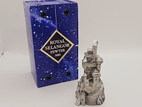 Royal selangor pewter castle gedecoreerd met kristal - afbeelding 10 van  10