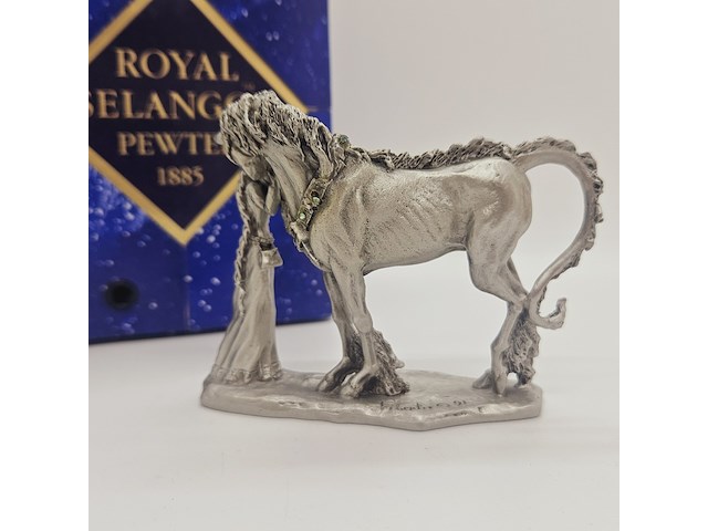 Royal selangor pewter 'the brave horse' gemaakt door liberty - afbeelding 7 van  10
