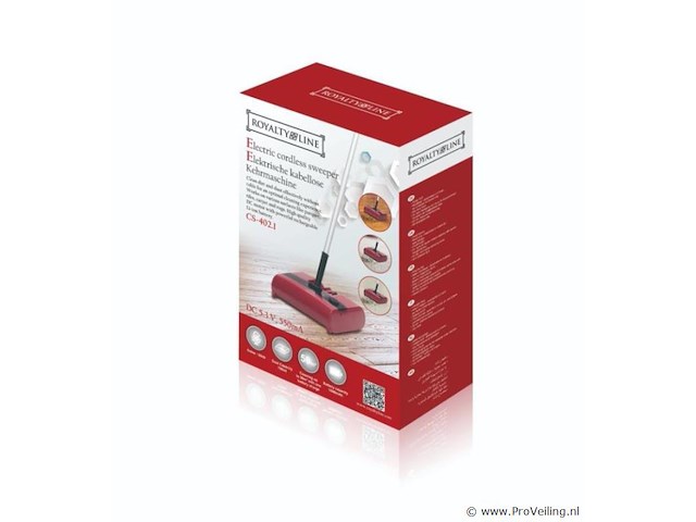 Royalty line elektrische rolveger draadloos 5,3v / 1800mah - afbeelding 2 van  3