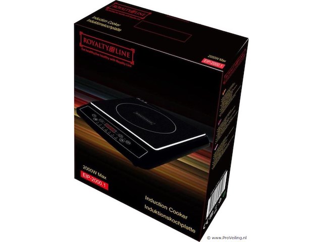 Royalty line inductiekookplaat 2000 w incl. led display & timer - afbeelding 2 van  2